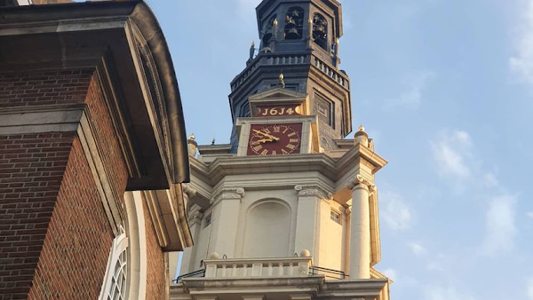 Zuiderkerk Tower - panoramic view from 1614 belfry 1