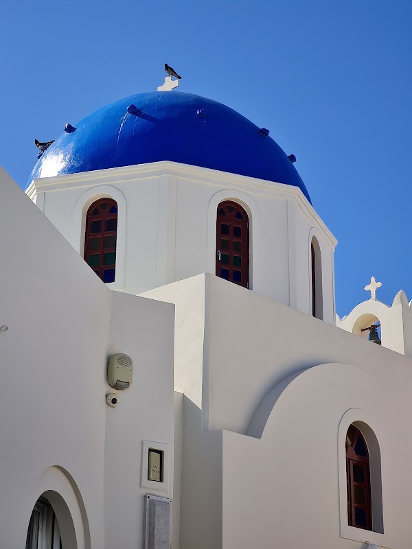 Picturesque Blue Dome Santorini 5