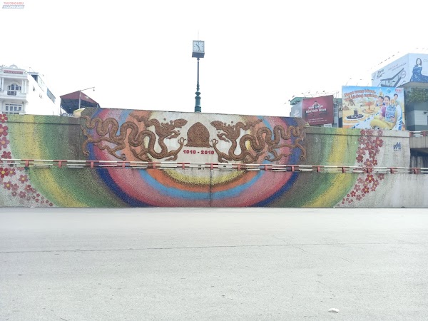 Ceramic mosaic mural road 5