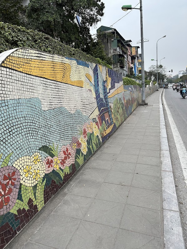 Ceramic mosaic mural road 3