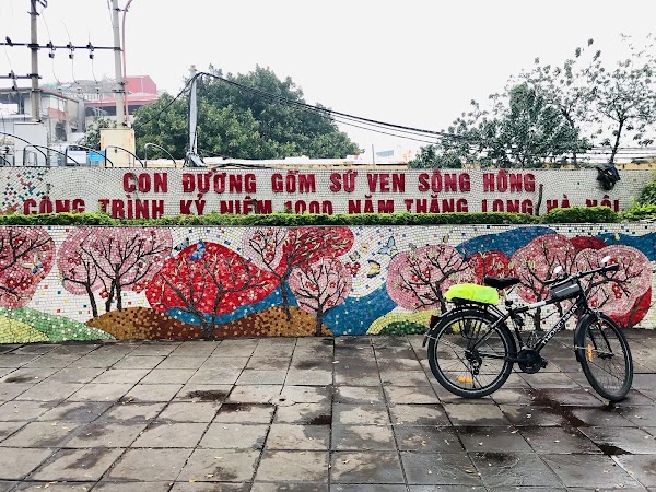 Ceramic mosaic mural road 2