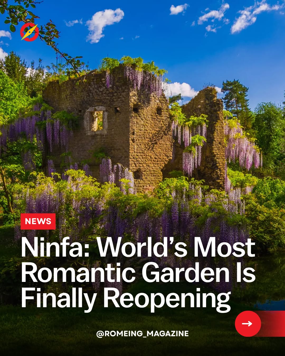 Romeing, Giardino di Ninfa