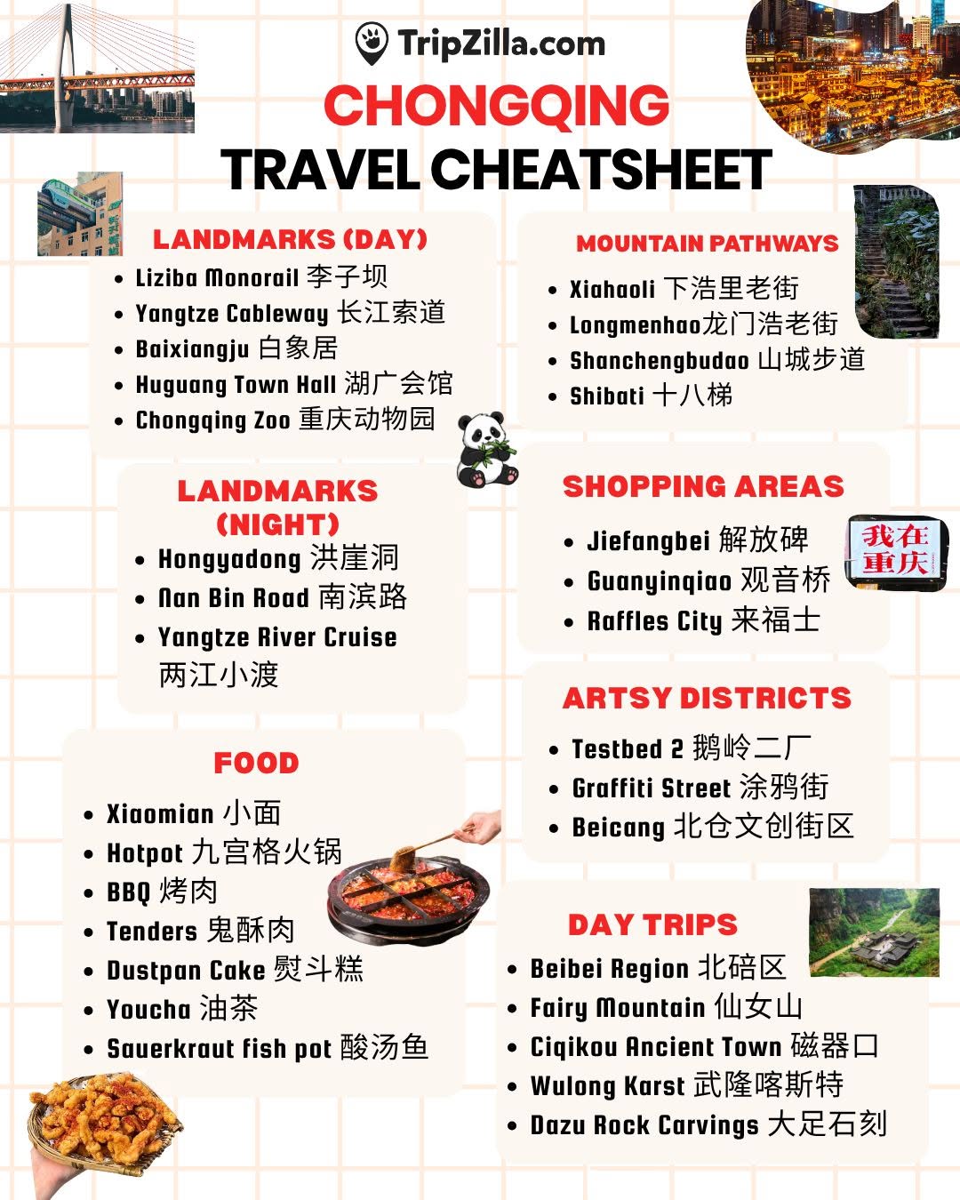 TripZilla.com, Jiefangbei Pedestrian Street