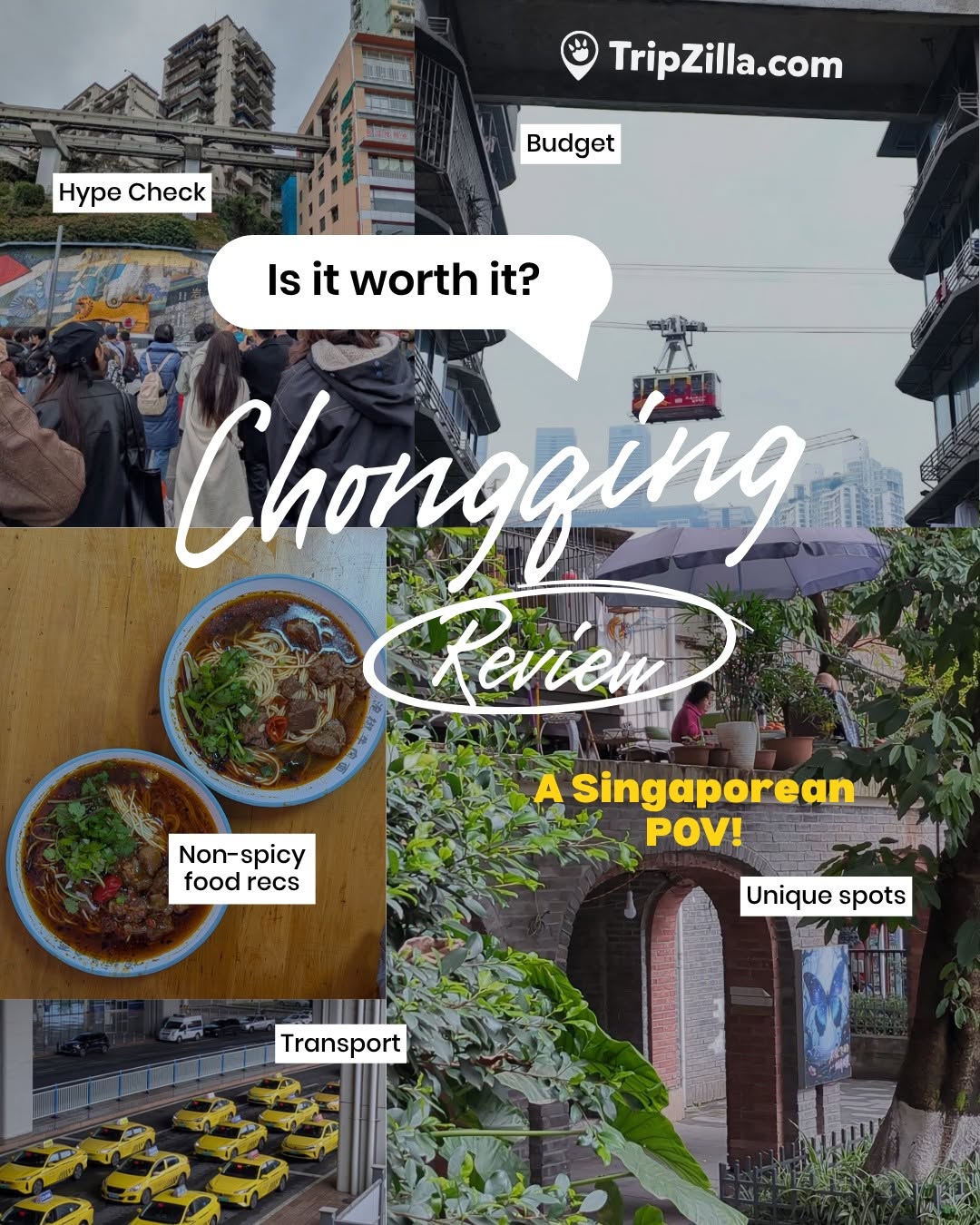 TripZilla.com, Jiefangbei Pedestrian Street