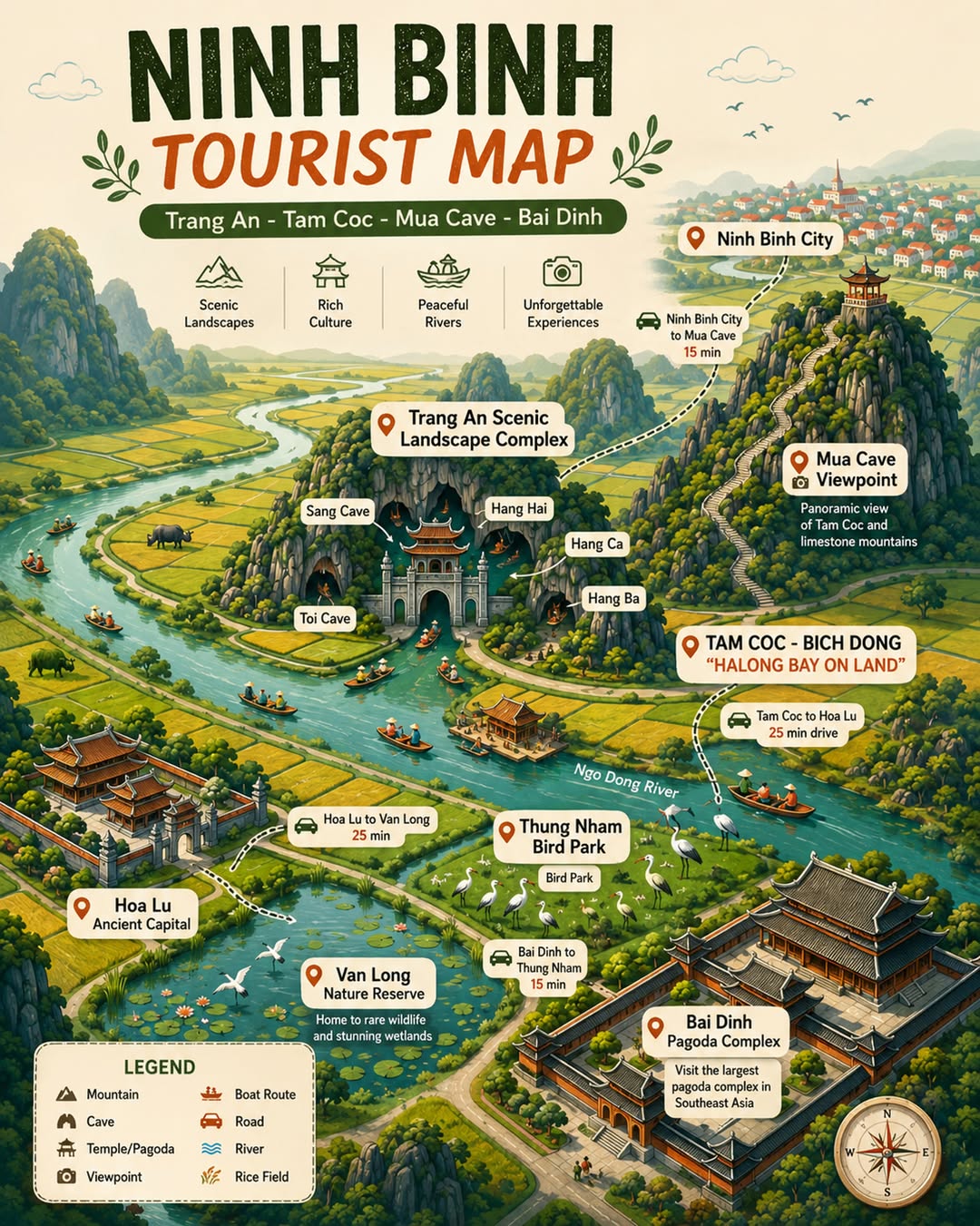 Vietnam Less Touristy Private Tours, Thung Nham Bird Park