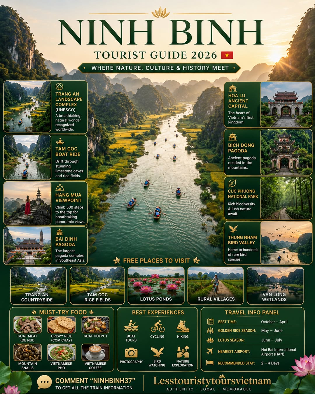 Vietnam Less Touristy Private Tours, Tam coc Rice Fields Resort