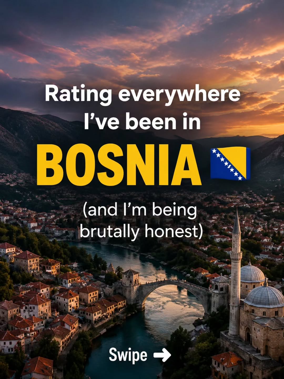 Vacation | Travel Content | Content Creation | Events, Mostar Old Bridge