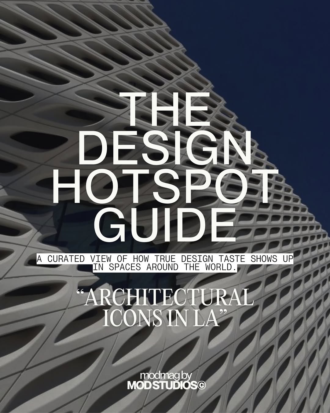 modmag | design studio archives, The Getty