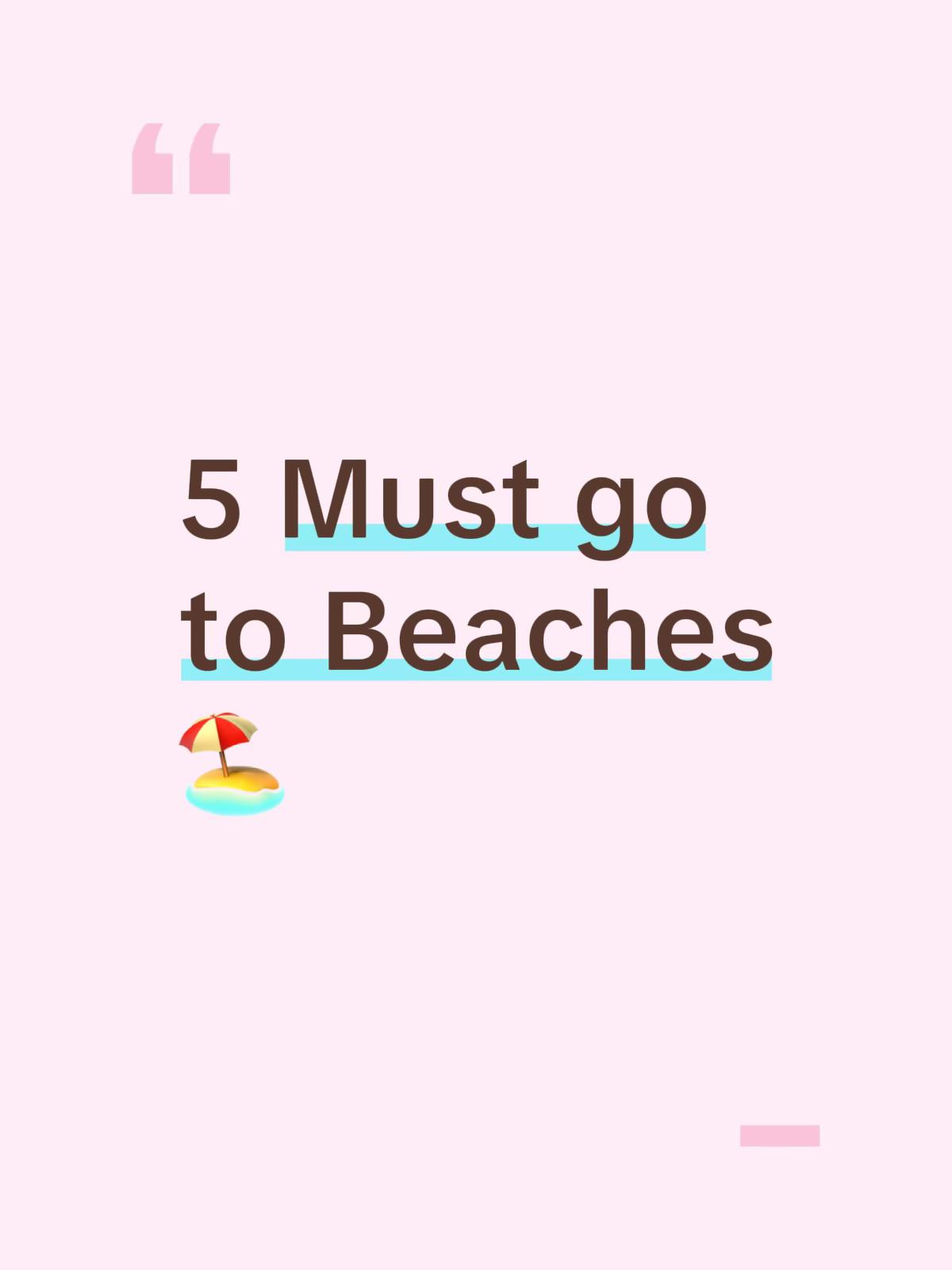 must go to, Elafonissi Beach