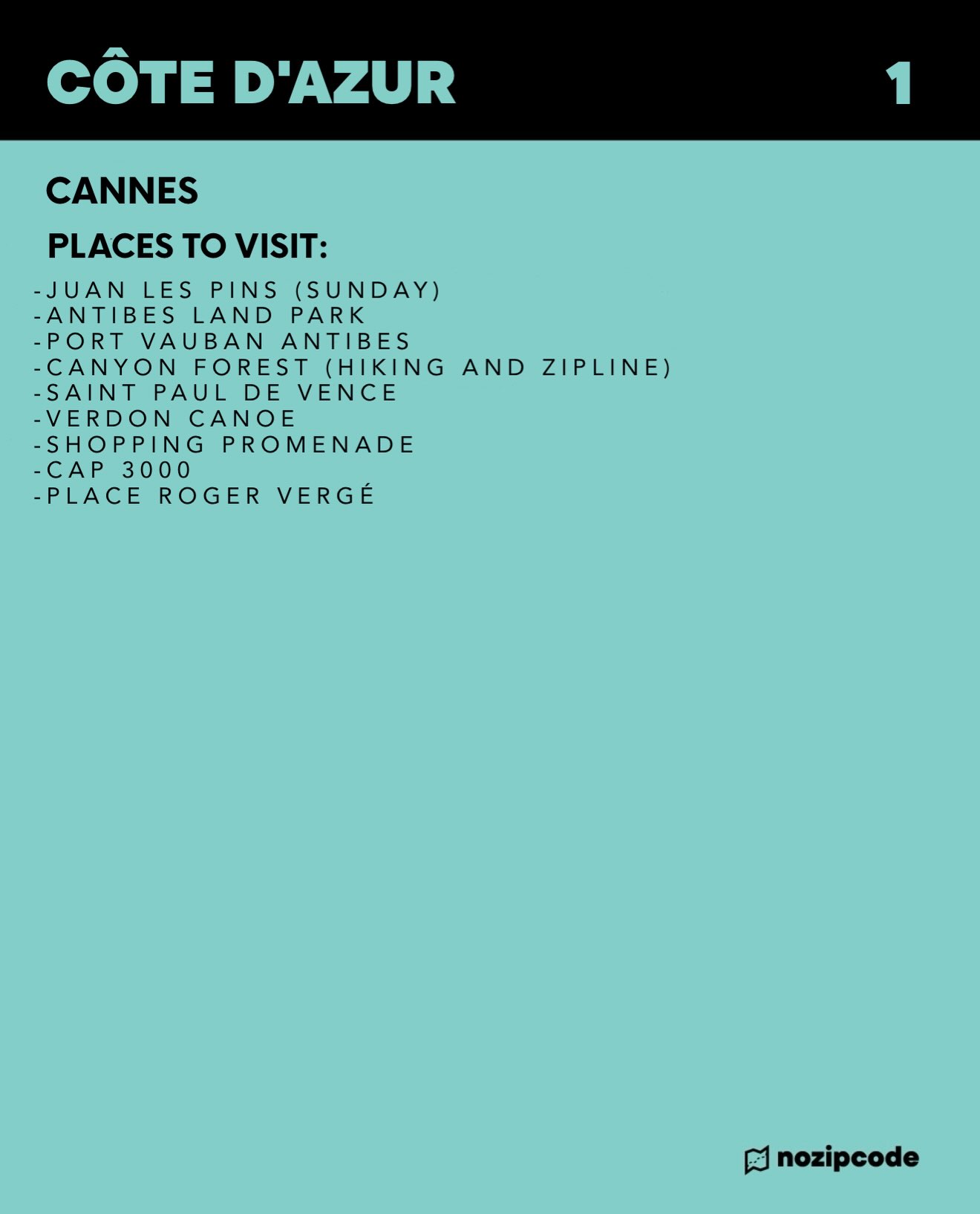 Destination UNKNOWN, LA CALIFORNIE - CANNES