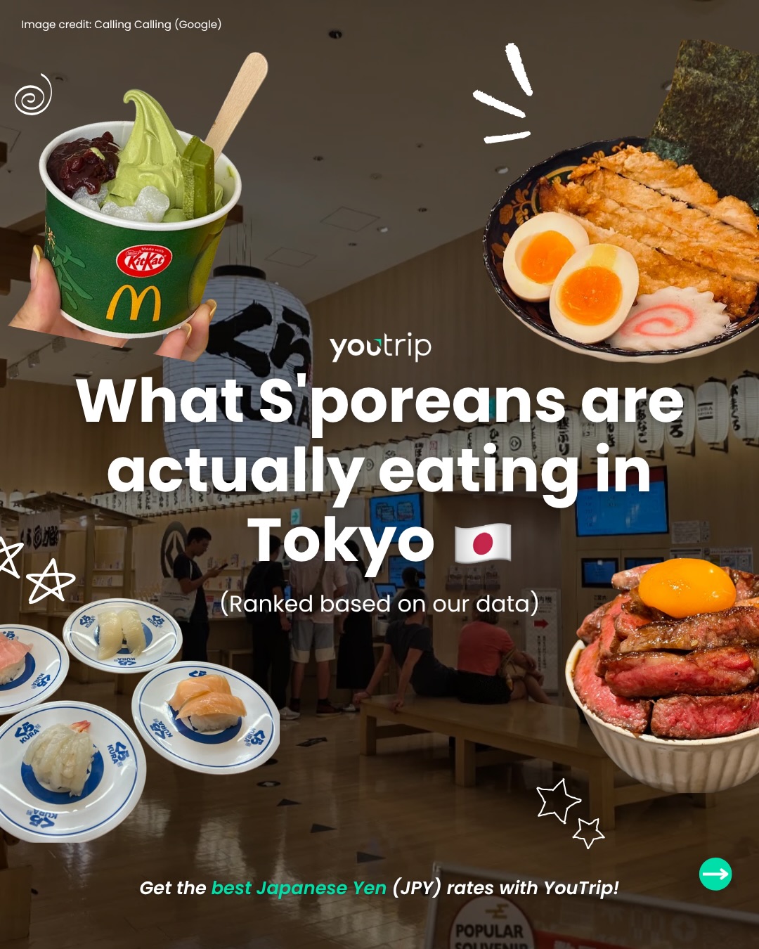 YouTrip Singapore, Kura Sushi Global Flagship Store Asakusa