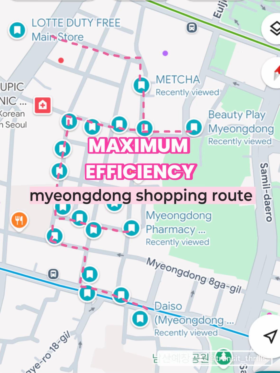 transit thrills, Myeongdong Underground Shopping Center