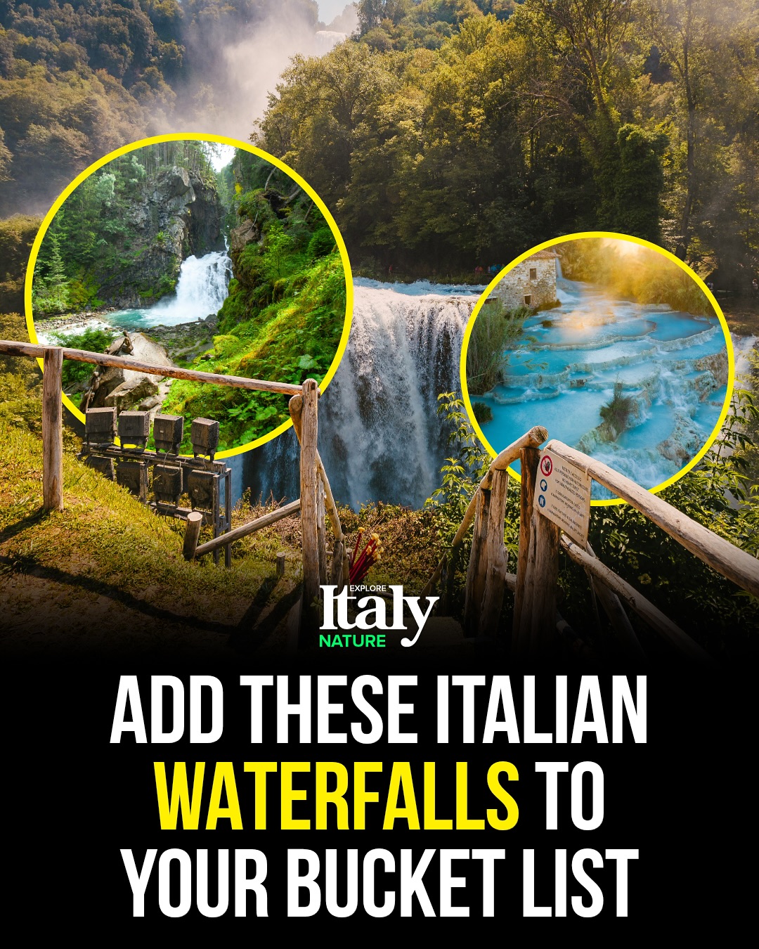 Italy 🇮🇹 Italia Travel | Hotels | Food | Tips, Cascate del Mulino