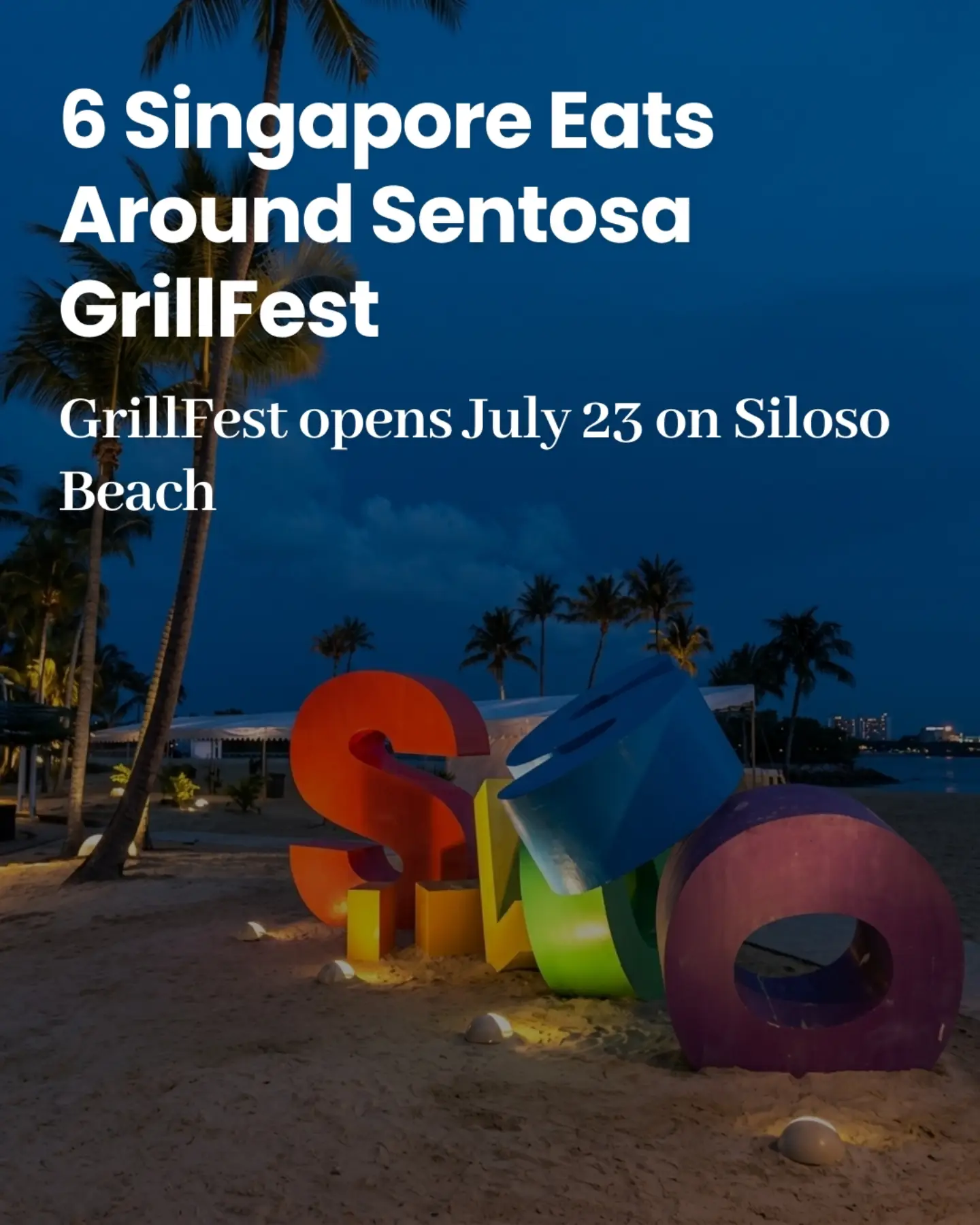 DocentPro | Asia Travel Guide, Coastes - Beach Bar & Restaurant | Siloso Beach, Sentosa