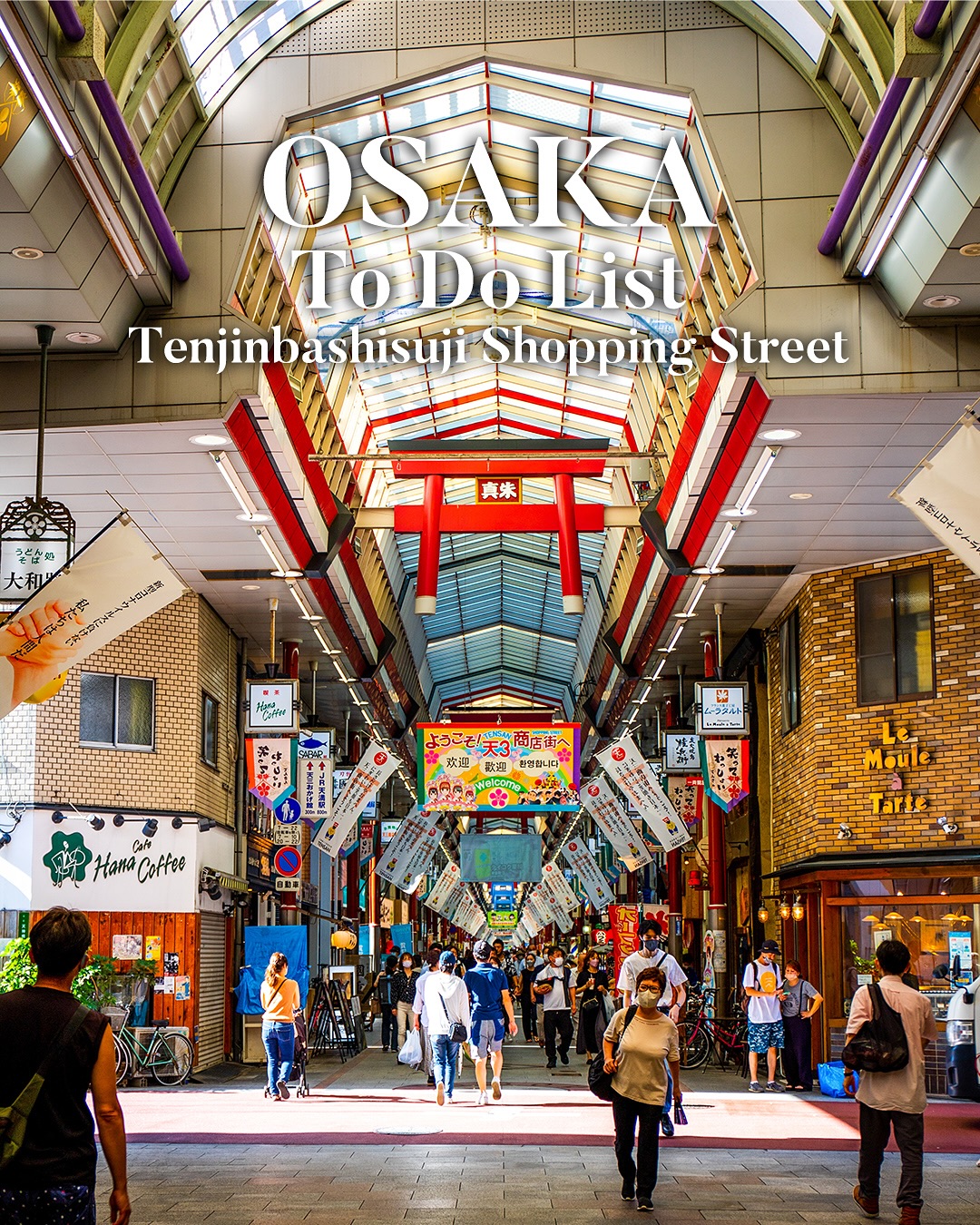 Osaka Metro NiNE 🚇 Official, Tenjinbashi-suji Shopping Street, the longest Arcade in Japan
