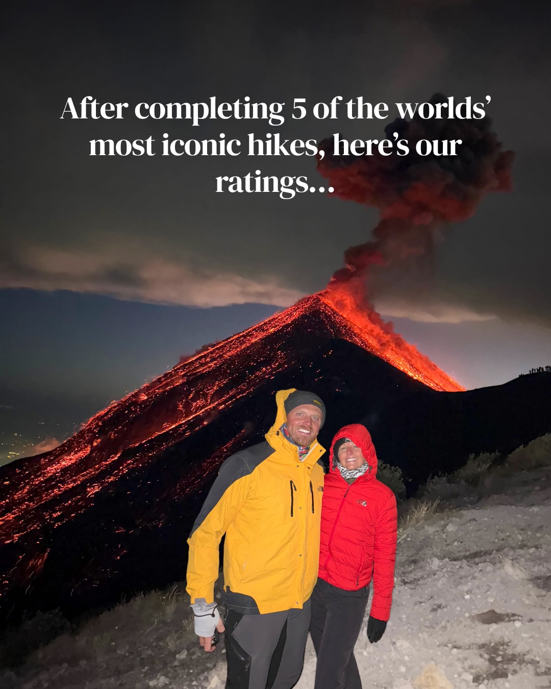 Elle James & Ben James | The Postcard Dream, Volcan acatenango