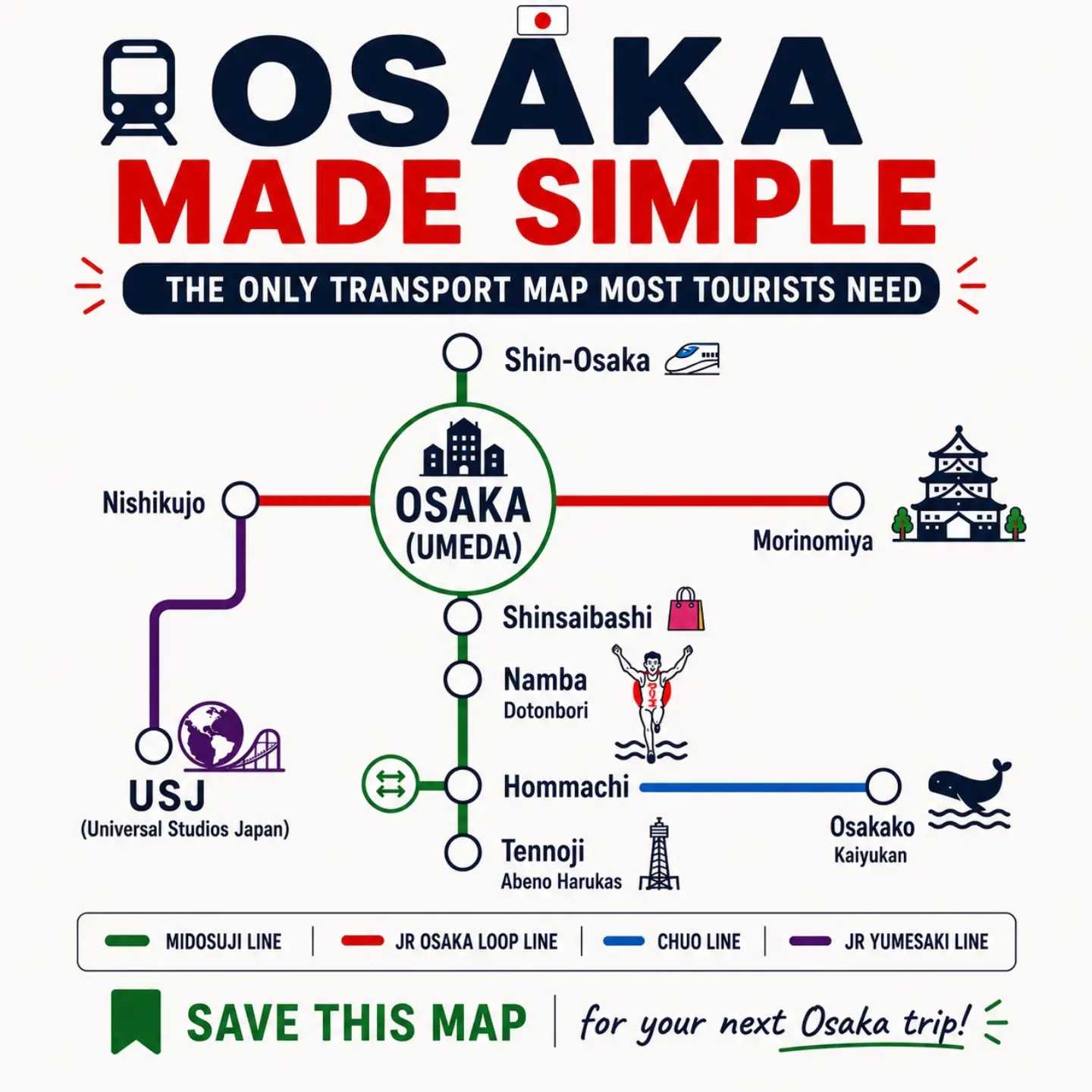1 Hour Travel Guides, Osaka Castle