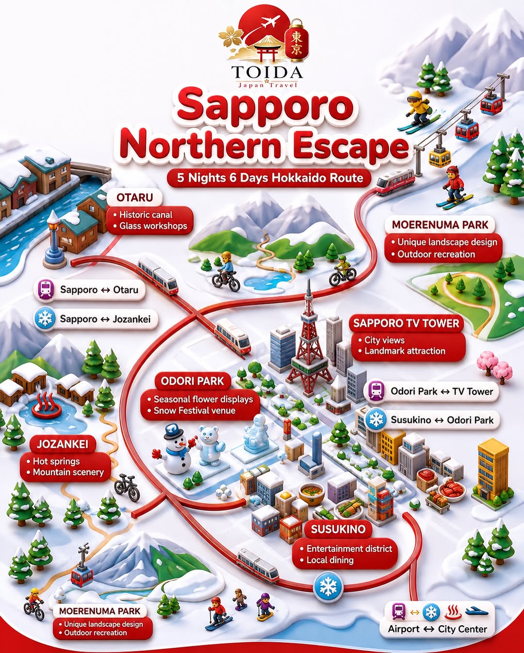 Toida Japan Travel, Sapporo TV Tower