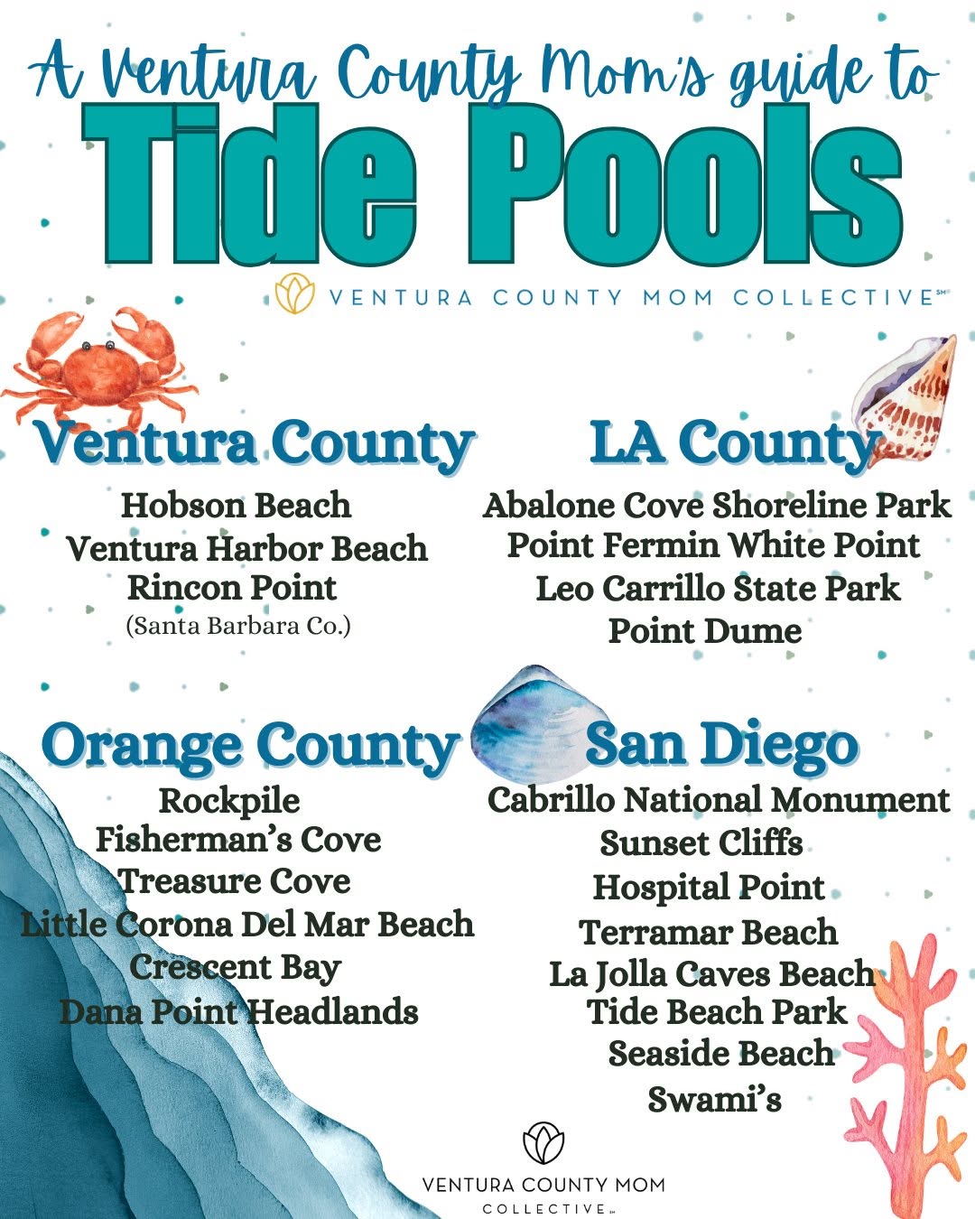 Ventura County Mom Collective, La Jolla Cove