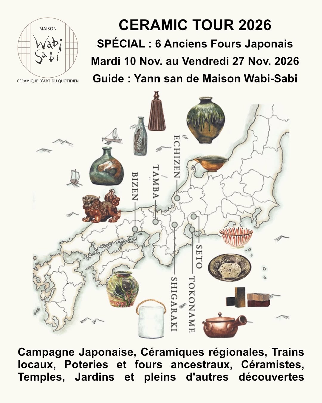 Céramique d’art du quotidien par Yann san, Tokoname Pottery Path