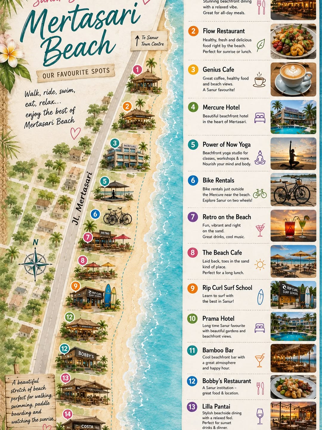 Sanur Soul Sister, Costa by Monsta - Beach Restaurant Sanur