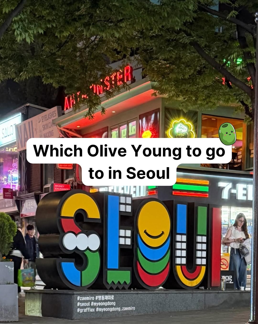 Seoul 🇰🇷 서울 여행 가이드 Travel | Hotels | Food | Tips, Olive Young Myeongdong Town