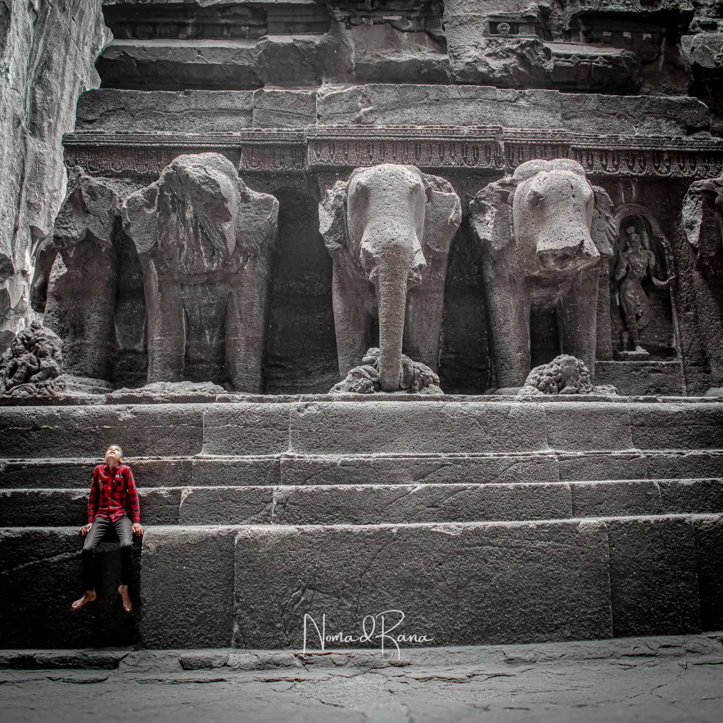 Nomad Rana, Ellora Caves