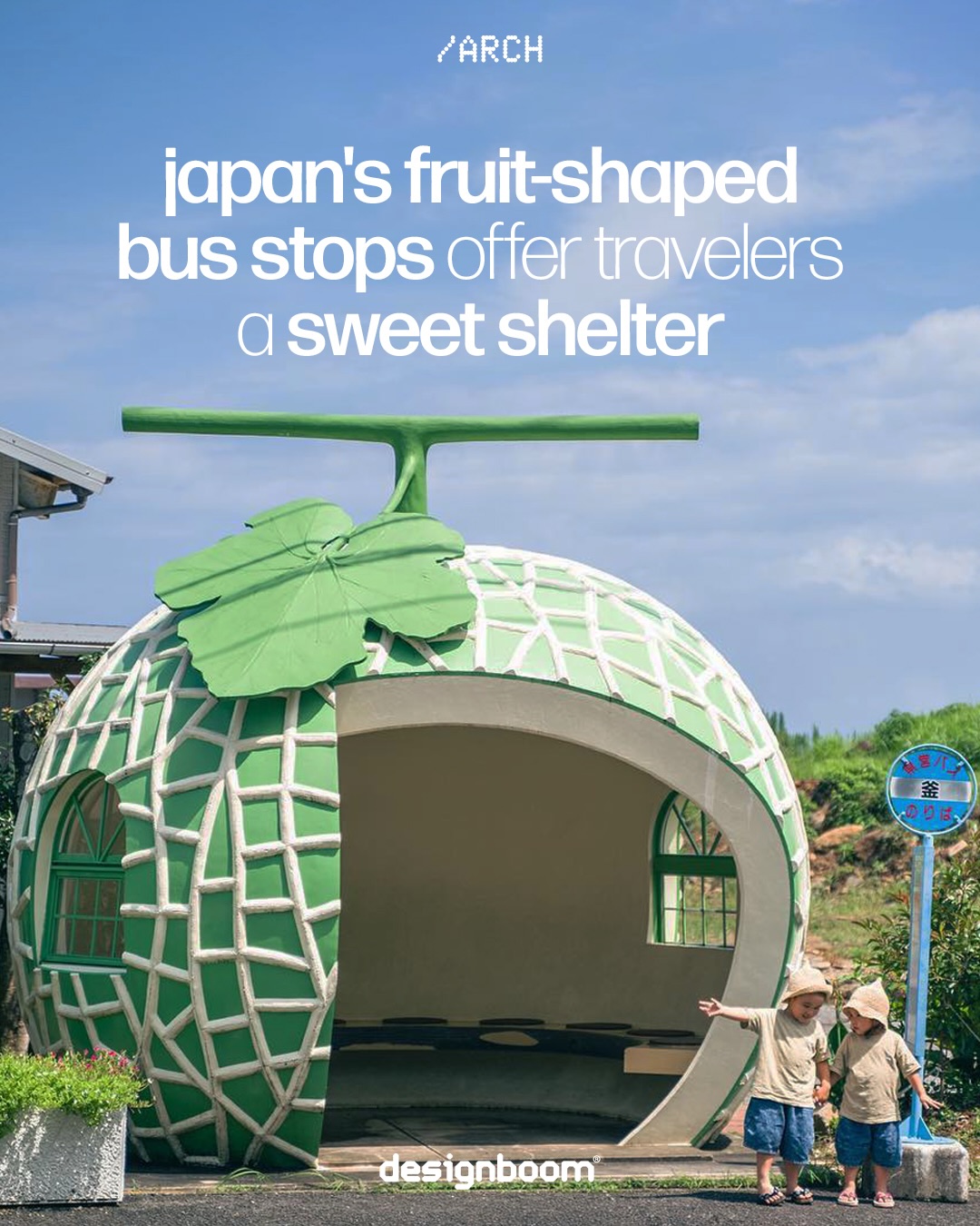 designboom magazine, Strawberry Bus Stop