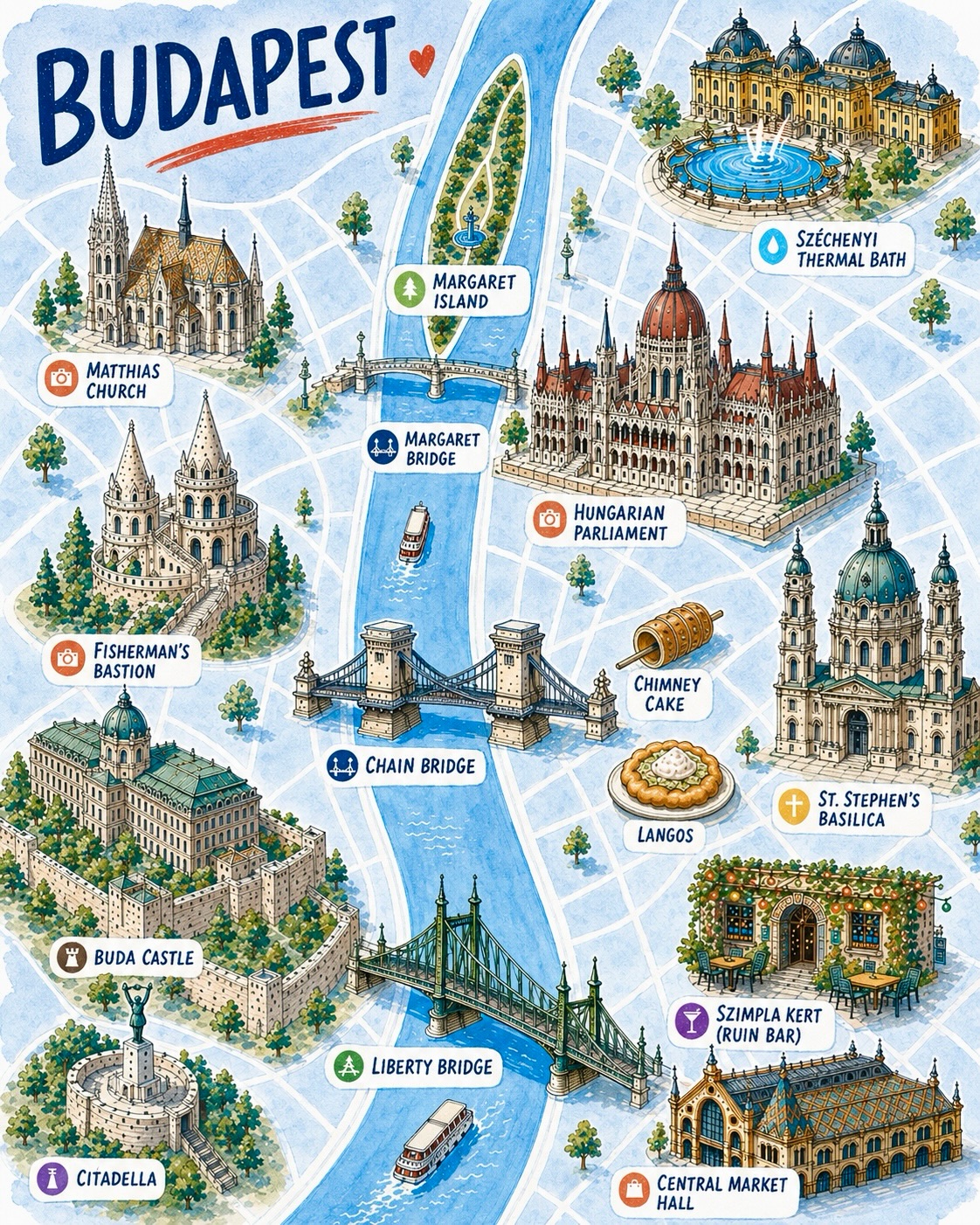 Budapest Travel & Nightlife, Fisherman's Bastion