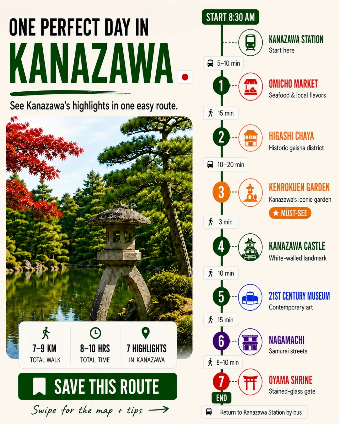 1 Hour Travel Guides, Kenroku-en