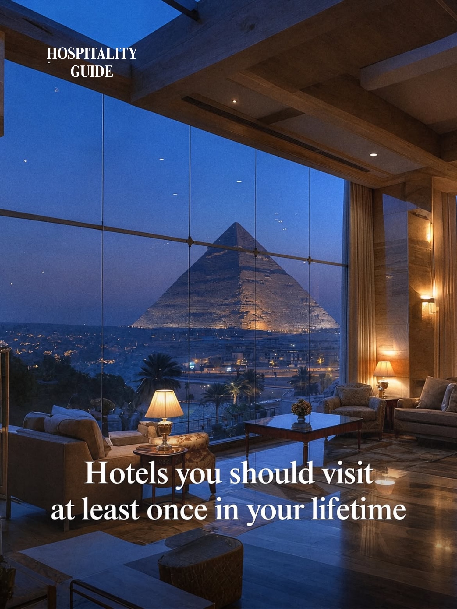 Hospitality Guide, Marriott Mena House, Cairo