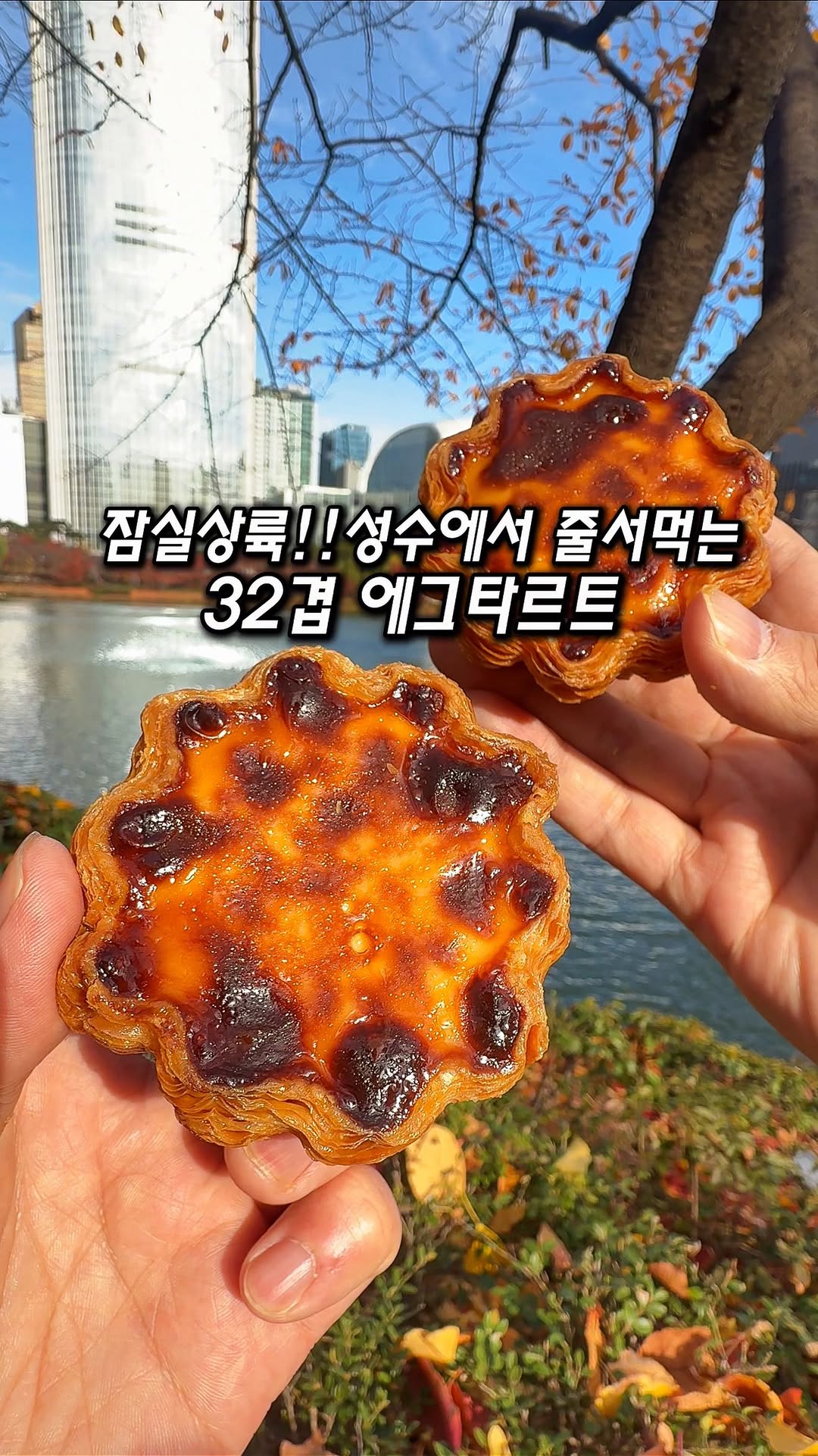 진이찐 [서울맛집•디저트맛집•일본여행] ソウルグルメ, Seokchon Lake