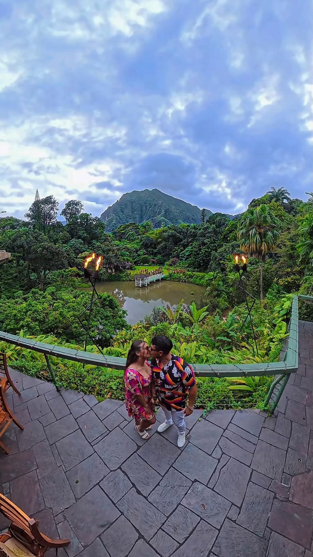 Diego & Tamara | Adventure Couple | Hawaii, Haleiwa Joe's Haiku Gardens