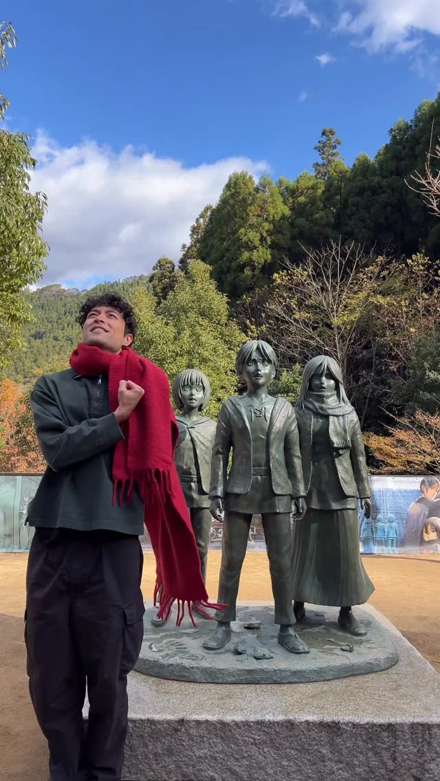Kai Kojimoto, Hita Attack on Titan dam statue