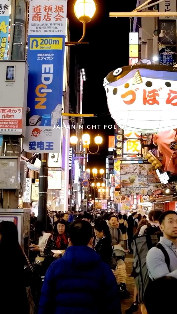 Japan Nightlife, Osaka Castle