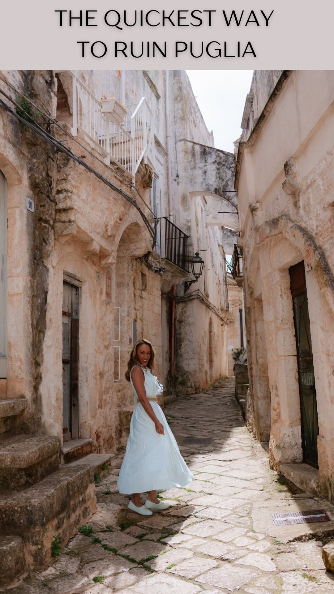 TAMRA BOW | TRAVEL PLANNING CREATOR | AU GOLD COAST, Ostuni