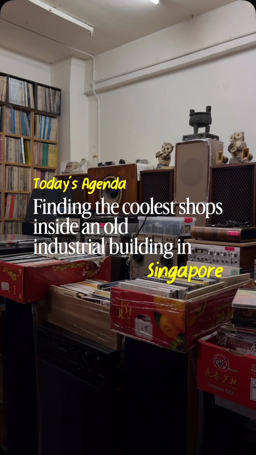 Singapore Cafe Hop | Erica Jill, Red Point Record Warehouse