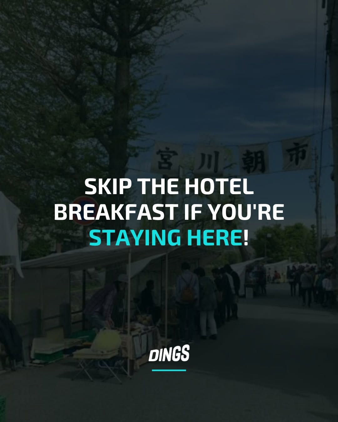 DINGS | Travel eSIM, Miyagawa Morning Markets
