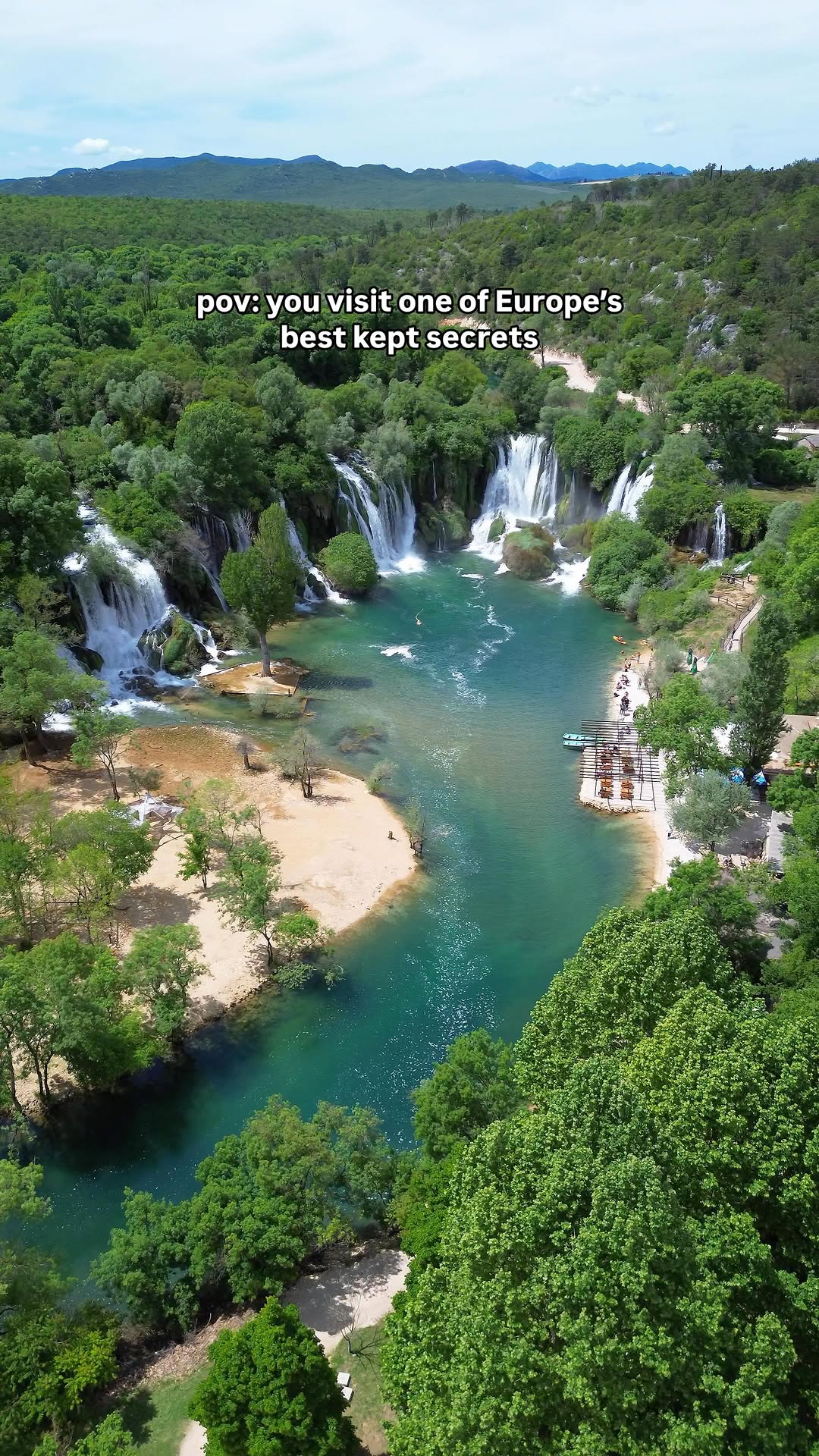 Isabella Sommer | Adventure Travel Creator, Kravica Waterfall