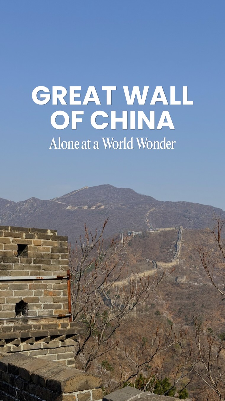 Ryan | Irish Travel Creator, Great Wall of China