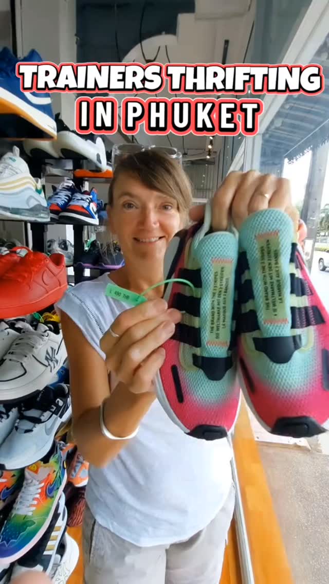 Nom In Thailand 🇹🇭, รองเท้ามือสองป่าตอง Patong Sneakers Secondhand