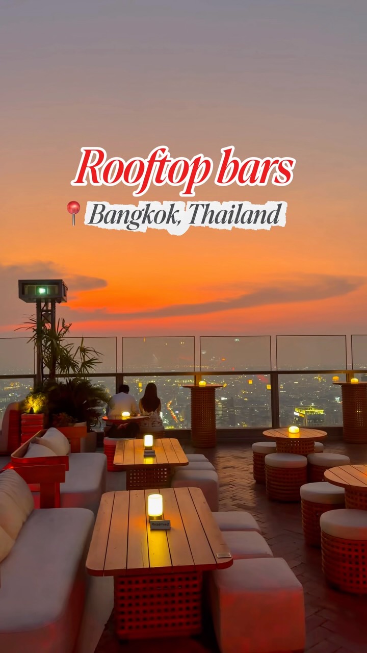 Emma & Tyler 🌍✈️ | Asia Travel Content | Bangkok 🇹🇭🫶🏻, Red Sky