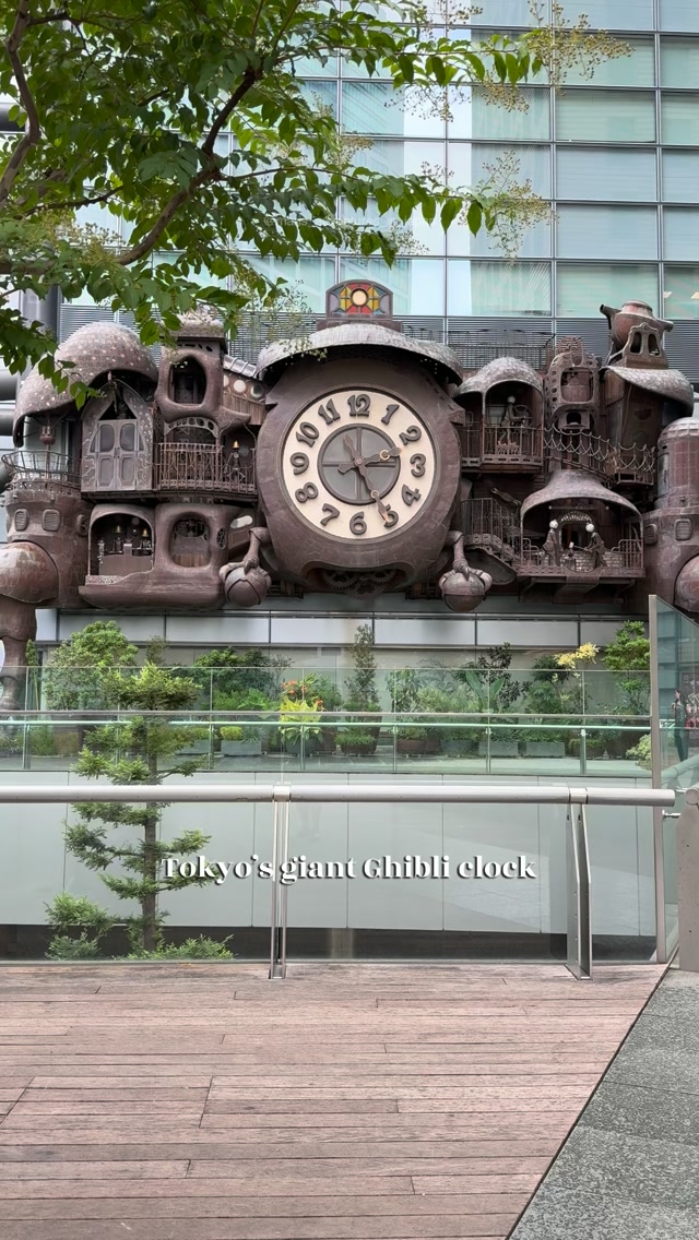 Mari 🇮🇹 • Japan Travel, NTV Big Clock designed by Hayao Miyazaki