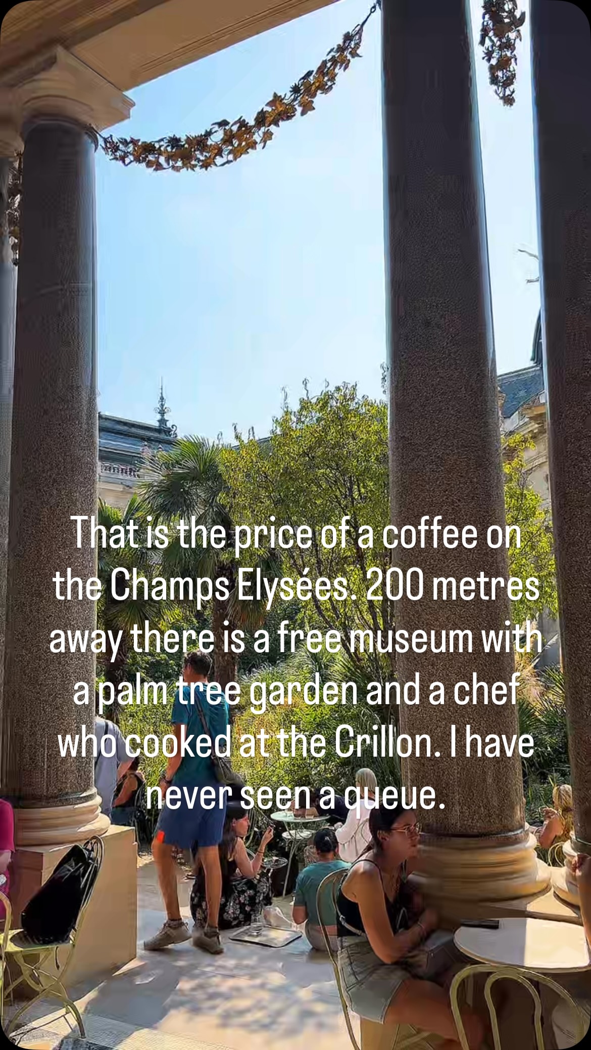 Jean-Sébastien | Solo travel, Food and Paris, Petit Palais