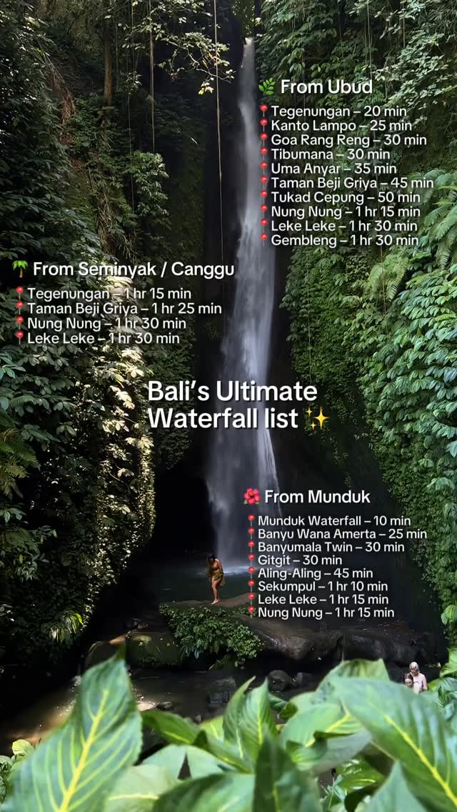 Vy | Travel Tips & UGC Creator 🦭🌴, Tegenungan Waterfall