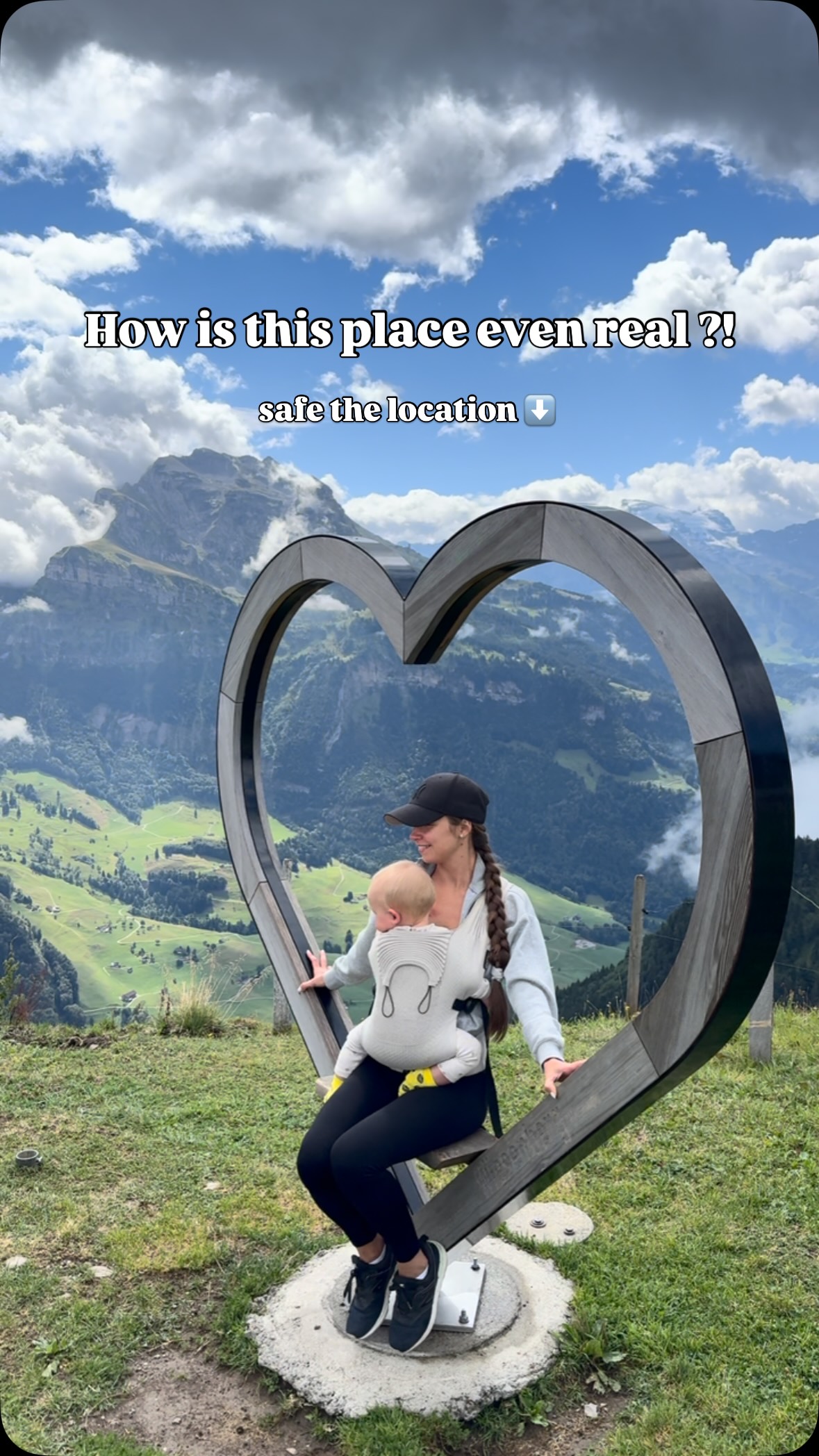 Oksana 💛💙, Luftseilbahn Eggwald - Gummenalp