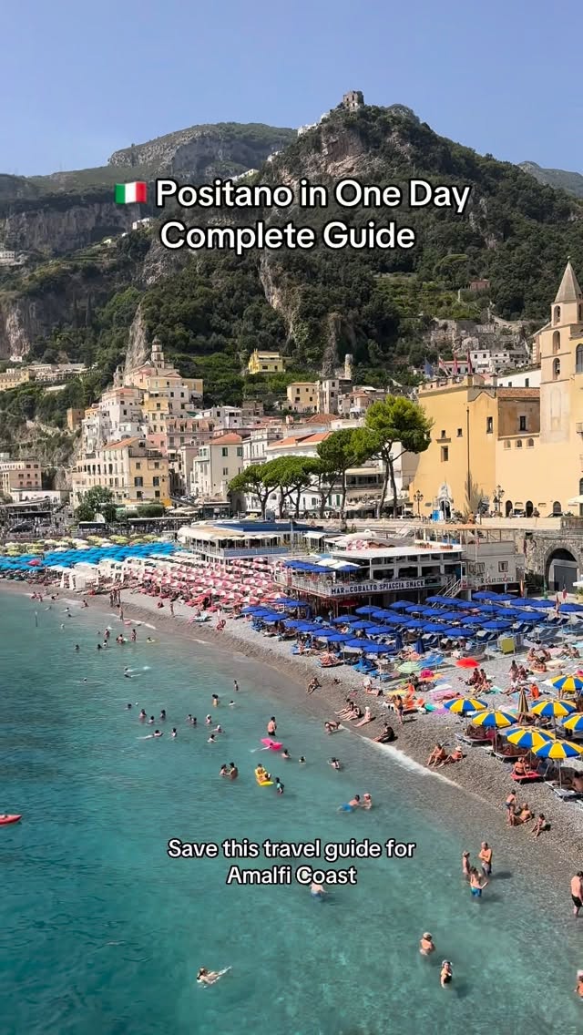 Voyli | Travel ✈️, Spiaggia di Positano Marina Grande