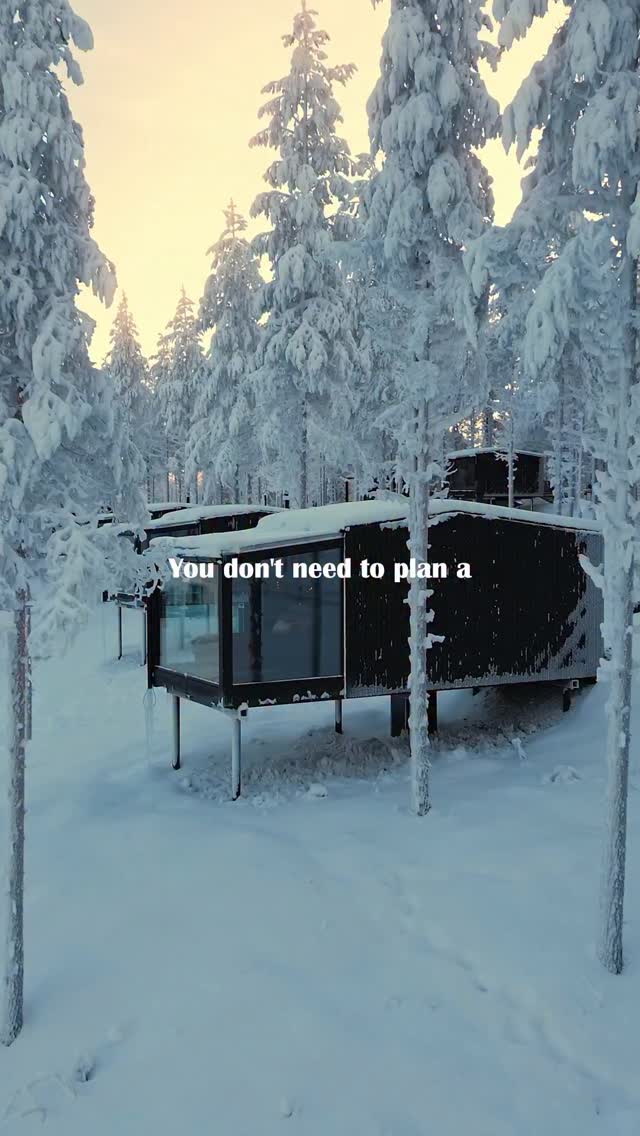 Glass Igloo Resort in Kuusamo, Lapland, Myllykoski Rapids