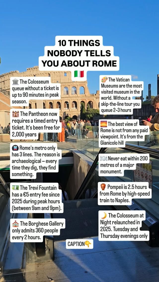 Honest Travel Tips | Sunny, Colosseum