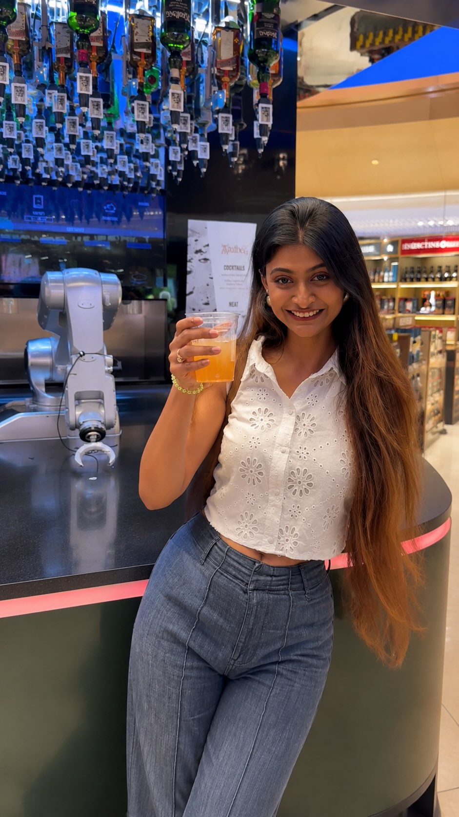Malavika, Singapore Changi Airport